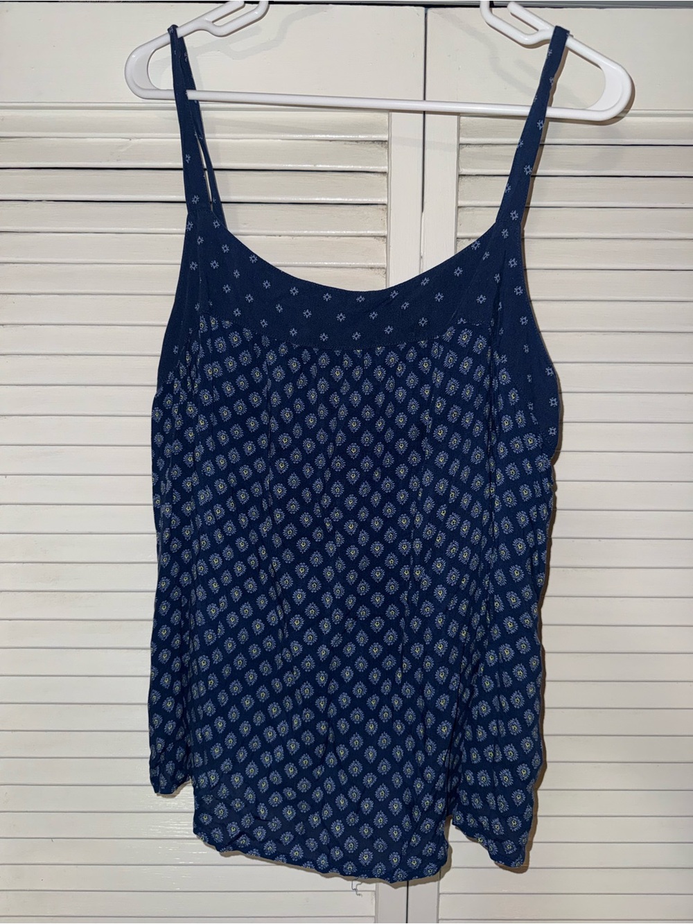 GAP Navy Blue Printed Spaghetti Strap Camisole